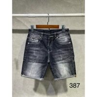 Quần short jean nam hoạ tiết trơn đơn giản, phối wash sáng siêu đẹp, phong cách thời trang trẻ trung sang trọng