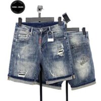 Quần SHORT jean nam HUBA-JEANS , Slimfit, Không xù lông, Thấm hút mồ hôi, Dày dặn, Cao cấp