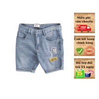 Quần Short Jean Nam Lửng Thêu Họa Tiết Logo – Kiểu Dáng Thời Trang, Chất Jean Co Giãn, Form Đẹp Chuẩn