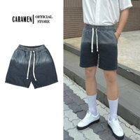 Quần Short Jean Nam Lưng Thun CARAMEN Wash Hai Màu Menswear Có Túi