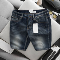 Quần short jean nam màu bụi sẫm co giãn ôm dáng vnxk