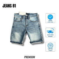Quần short jean nam ống suông dòng lửng màu xanh ngọc SCK02