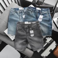 Quần short jean nam, quần bò nam form lửng trên gối, chất liệu denim wash màu siêu đẹp SH260