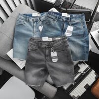 Quần short jean nam, quần bò lửng trên gối, chất liệu denim wash màu siêu đẹp SH260
