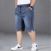 Quần short jean nam, quần lửng nam,vải co dãn thoải mái, cạp khuy phối chun co dãn, chất cotton dày dặn- Mật shop