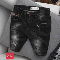 Quần short jean nam Quần Lững rách gối Unisex nam nữ thời trang cao cấp STJ Fashion MS237