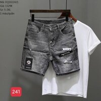 Quần short jean nam Quần Lững rách gối Unisex nam nữ thời trang cao cấp NewJeansFashion MS241