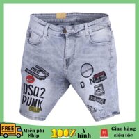 Quần short jean nam Quần Lững rách gối Unisex nam nữ thời trang cao cấp NewJeansFashion MS203