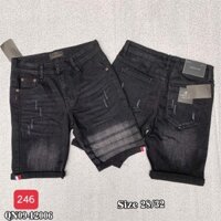 Quần short jean nam Quần Lững rách gối Unisex nam nữ thời trang cao cấp STJ Fashion MS246