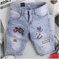 Quần short jean nam Quần Lững rách gối Unisex nam nữ thời trang cao cấp NewJeansFashion MS210