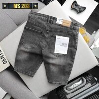 Quần short jean nam rách màu xanh chất bò - quần short jean nam co giãn thời trang cao cấp TT Shop59  ms 203