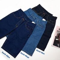 Quần Short Jean Nam THỜI TRANG 24H vải Jean Trơn Phom Đứng Đủ Size - Xanh Đen,28