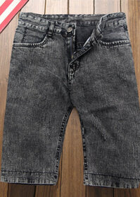 Quần short jean nam xám Q110 Muidoi - 32