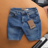 Quần Short Jean Nam XANH BURBERRY Cao Cấp Dolamen Có Big Size