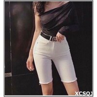 quần short jean NGỐ MÀU TRẮNG TUA LAI SN-T332-009