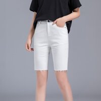 quần short jean NGỐ MÀU TRẮNG TUA LAI SN-T1-04