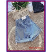 Quần SHORT JEAN NGỐ XUÔN ( dài hơn short, màu: xanh-trắng-đen) siêu đẹp DUYEL-145