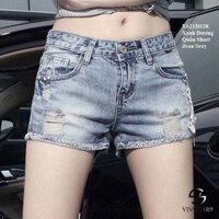 Quần short jean nữ cao cấp tcs e001