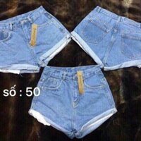 Quần short jean nữ cao cấp tcs e016