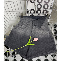Quần short jean Nữ cạp cao Gấp ca cá tính GC