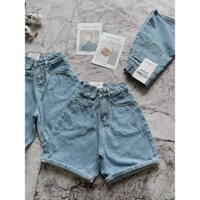 Quần short jean nữ HANOIJEAN - Quần đùi nữ cao cấp hàng VNXK QS010