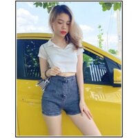 Quần SHORT jean nữ kiểu KHÔNG ĐAI không túi trước chất jean GIÃN tốt ( 5 màu ) VS3-301