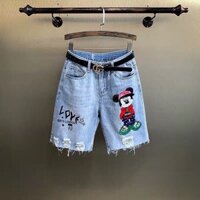 Quần short jean nữ lưng cao King168 , quần short nữ cao cấp BĐ03 🌟