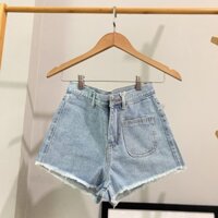 Quần short jean nữ lưng cao King168 , quần short nữ cao cấp QS15 🌟