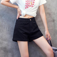 Quần short jean nữ lưng cao #608