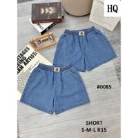 Quần short jean nữ lưng thun size SML