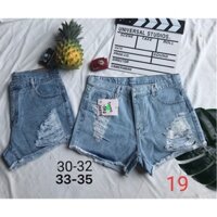 Quần short jean nữ rách cao cấp. Quần bigsize, size đại.