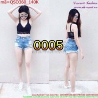 Quần short jean nữ rách sành điệu cá tính QSO360