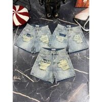 Quần Short Jean Nữ Rách Tua Rua Hai Bên Women Denim 07