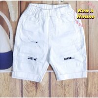 Quần short Jean trắng cho bé trai