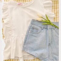 Quần short jean xanh nhạt