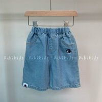 Quần short jeans cạp chun nhím Sonic bé trai