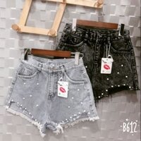 QUẦN SHORT JEANS đính hat