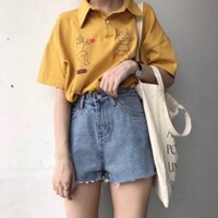 Quần Short Jeans lưng cao size SML hàng cực đẹp kèm hình thật