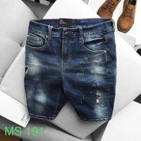 Quần short jeans nam màu trắng phong cách hàn hottrend