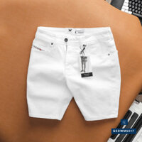 Quần Short Jeans Nam Màu Trắng Deniwo QSDWM5017