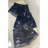 Quần short jeans nữ cạp cao, hàng QC xịn