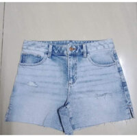 QUẦN SHORT JEANS NỮ MÀU XANH BẠC (VNXK)
