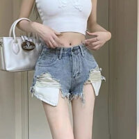 Quần Short Jeans Nữ , Quần Đùi Jeans Nữ Tui Rua Lộ Tua Siêu Xinh KuTe L007