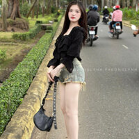 Quần short jeans rách ,quần đùi nữ lưng cao  hàng loại 1 PLQ205 - SHOP PHUONG LYNH