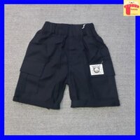 Quần short Kaki bé trai 1-6 tuổi túi hộp chữ CATTLE, Quần cộc cho bé kiểu dáng khỏe khắn thời trang