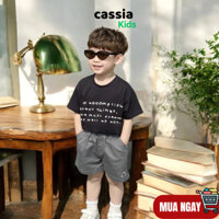 Quần short Kaki  bé trai bé gái thêu gấu cực ngầu QAT8037