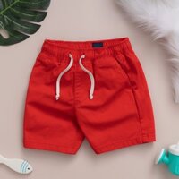 Quần short kaki lưng thun cho bé Trai size 15kg- 45kg, Quần short kaki có dây rút cho bé chất vải thoáng mát 6 màu QSK76