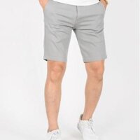 Quần Short Kaki lưng thun nam - Sọt Lững Kiểu Dáng Thể Thao Unisex sáu Màu Đen, Xám.đỏ,rêu.kem,trắng 06x - Xám,L 52-60kg