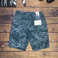 Quần short kaki nam CẠP CHUN + CÚC KÉO KHÓA họa tiết hoa VNXK *