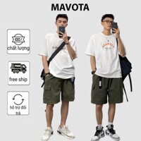 Quần Short Kaki Nam Mavota Quần Đùi Thể Thao Túi Hộp QS305
